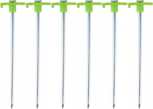ŚLEDZIE DO NAMIOTU 19CM KPL. 6SZT METAL PLASTIK CAMP ACTIVE 1