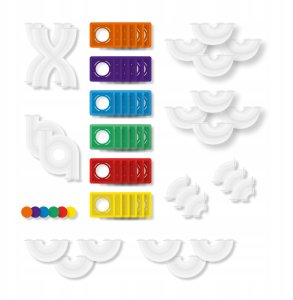 CONNETIX Rainbow Ball Run Expansion Pack 66 el kulodrom magnetyczny 3+ 2