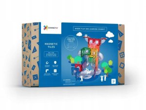 CONNETIX Rainbow Ball Run Expansion Pack 66 el kulodrom magnetyczny 3+ 8