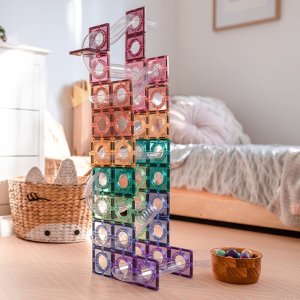 CONNETIX Pastel Ball Run Pack 106 el kulodrom magnetyczny 3+ 4