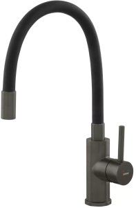 BZA4BSSGM / FERRO / ZUMBA / BAT.ZLEW. INOX- GUN METAL  ELAST. CZARNA WYLEWKA / 1