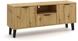 SZAFKA RTV Scandi 2D1S SLIM DĄB ARTISAN 1