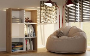 Regał Malax MINI 2X3 ARTISAN BIEL 3