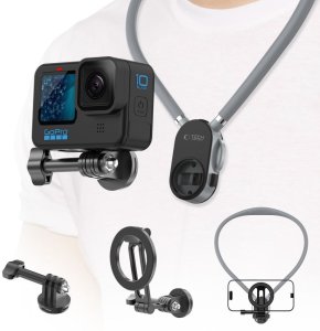 Tech-Protect TECH-PROTECT AC200 MAGNETIC MAGSAFE & GOPRO & DJI NECK HOLDER CRAYON GREY 4