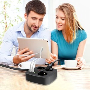 TECH-PROTECT PCS3X4 POWER STRIP 2 USB & 2 TYPE-C & 3 SOCKET 200CM BLACK 6