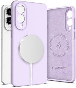 TECH-PROTECT LIQUID SILICONE MAGSAFE GALAXY S25 EDGE MAUVE 1