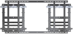 Multibrackets M Public Video Wall Mount Push HD 1200 XL, Fixed, Black, Aluminium, Steel, 135 kg, 3.05 m (120"), Wall 1