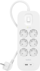 Surge Protection with USB C 6 Outlet 3