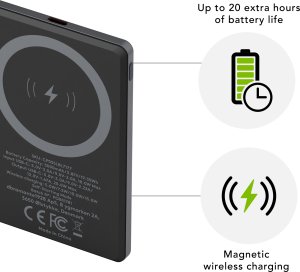dbramante1928 re-charge, 5000 mAh, Wireless charging, 3.87 V, Grey 2