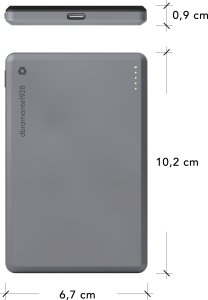 dbramante1928 re-charge, 5000 mAh, Wireless charging, 3.87 V, Grey 4
