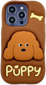 ETUI CASE 3D PUPPY Z PODSTAWKĄ IPHONE 14 Pro standard 1