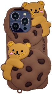ETUI CASE 3D CIASTECZKOWY MIŚ IPHONE 15 Pro standard 1
