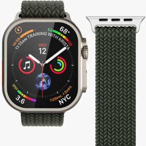 Vonmählen Woven Loop, Strap, Smartwatch, Olive, Apple, Apple Watch 44 | 45 | 46 | 49 mm, Nylon 2