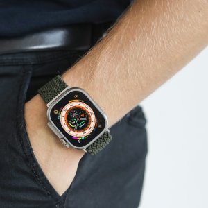 Vonmählen Woven Loop, Strap, Smartwatch, Olive, Apple, Apple Watch 44 | 45 | 46 | 49 mm, Nylon 3