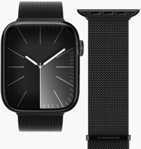 Vonmählen Milanese Loop 2, Strap, Smartwatch, Black, Apple, Apple Watch 44 | 45 | 46 | 49 mm, Stainless steel 2