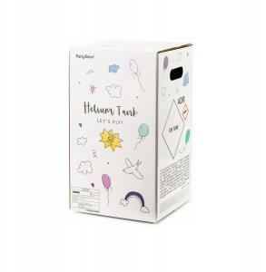 Party Deco Butla z helem róż 50 balonów (36413) 3