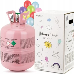 Party Deco Butla z helem róż 50 balonów (36413) 10