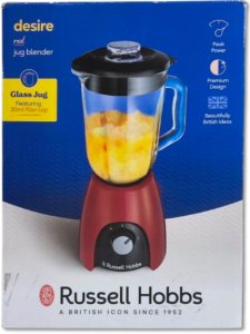 Russell Hobbs 27120-56, Tabletop blender, 1.5 L, Pulse function, 650 W, Black, Red, Transparent 11