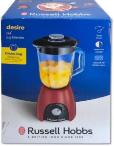 Russell Hobbs 27120-56, Tabletop blender, 1.5 L, Pulse function, 650 W, Black, Red, Transparent 10