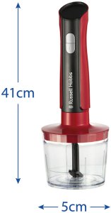 Blender Russell Hobbs 27140-56, Portable blender, 1 L, 500 W, Black, Red, Transparent 5