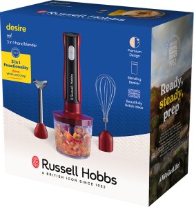 Blender Russell Hobbs 27140-56, Portable blender, 1 L, 500 W, Black, Red, Transparent 6