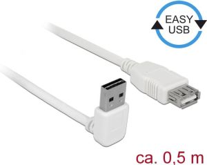 Kabel USB Delock przedłużający Easy-USB, 0.5m, biały (85186) 1