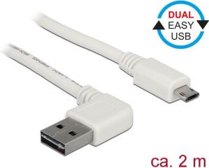 Kabel USB Delock Easy-USB, Micro B, 2m, biały (85172) 1