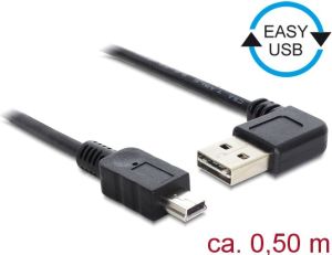 Kabel USB Delock USB-A - 0.5 m Czarny (85175) 1