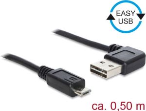 Kabel USB Delock USB-A - microUSB 0.5 m Czarny (85163) 1