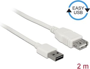 Kabel USB Delock USB-A - 2 m Biały (85200) 1