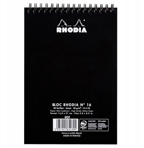 Clairefontaine Rhodia Classic Notepad A5 dot - top spiral - 80 ark - 80gram ( Rhodia nr. 165039C) 3