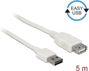 Kabel USB Delock USB-A - 5 m Biały (85202) 1