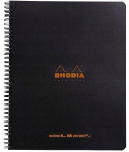 Rhodia Kladdehæfte A5 dotted papir - sort omslag - 80gram 48 sider (Rhodia nr. 119186C) 4