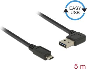 Kabel USB Delock Easy USB, Typ Micro-B, 5m, czarny (85169) 1
