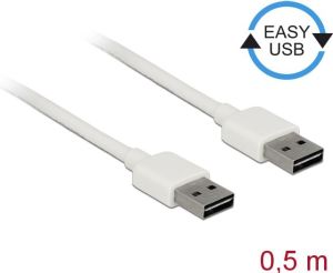 Kabel USB Delock USB-A - USB-A 0.5 m Biały (85192) 1