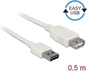 Kabel USB Delock przedłużający Easy-USB, 0.5m, biały (85198) 1