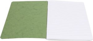 Clairefontaine "Age Bag" Zielony Notesbog A5, 96 sider/48 ark, 90gram hvidt papier, w linię, karton omslag 2