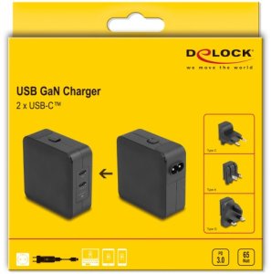 DeLOCK 41443, Indoor, AC, Black 4