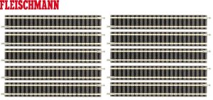 9101 N Fleischmann piccolo (med ballast) Lige spor 111 mm 1