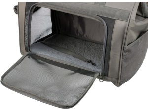 TRIXIE 28909, Soft pet carrier, Airline pet carrier, Dog, 10 kg, Top & front load, Grey 5