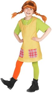 Pippi Langstrømpe Børnekostume / Udklædningstøj(Str. 158-164) 1