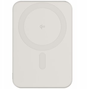 Powerbank Beline Mini Powerbank Cellline MagSafe 5000mAh  Qi2 15W CL-MBP-02 szary /titanium Magnetic wireless mini powerbank 4
