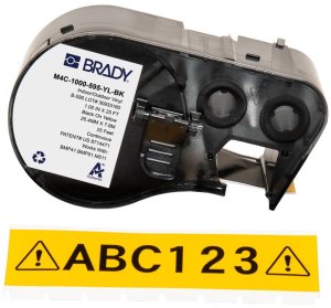 Brady BMP41/BMP51/BMP53/M511 Label (M4C-1000-595-YL-BK) 1