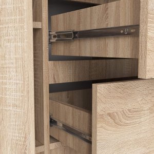 KOMODA K100 2D 3SZ PK DĄB SONOMA 5