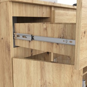 KOMODA K100 2D 3SZ 1P PK DĄB ARTISAN 4