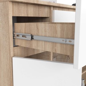 KOMODA K100 2D 3SZ 1P PK DĄB SONOMA / BIAŁY 5