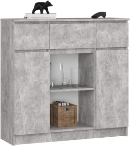 KOMODA K100 2D 3SZ 1P PK BETON 1