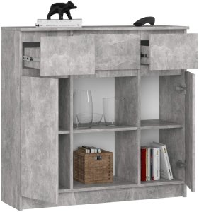 KOMODA K100 2D 3SZ 1P PK BETON 2