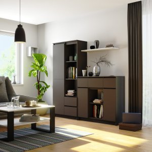 KOMODA K100 2D 3SZ 1P PK GRAFIT SZARY 6