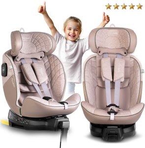 Fotelik samochodowy Nukido Fotelik samochodowy Aero Line beżowy 0-36 kg ISOFIX 11